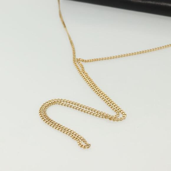 DIOR Chain Shoulder Bag Leather Black Gold - Picture 8 of 13